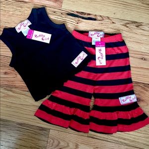 Ruffle Girl Capri/Tank outfit